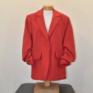 Cinq a Sept Women's Red Tailored Blazer